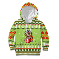 Funny Cat Merry Christmas Kid Hoodie Xmas Holiday Patterns - Wonder Print Shop