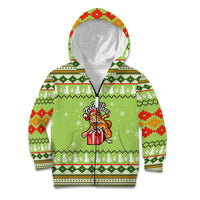 Funny Cat Merry Christmas Kid Hoodie Xmas Holiday Patterns - Wonder Print Shop