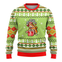Funny Cat Merry Christmas Ugly Christmas Sweater Xmas Holiday Patterns - Wonder Print Shop
