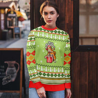 Funny Cat Merry Christmas Ugly Christmas Sweater Xmas Holiday Patterns - Wonder Print Shop