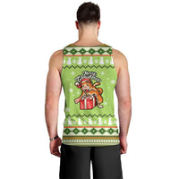 Funny Cat Merry Christmas Men Tank Top Xmas Holiday Patterns - Wonder Print Shop
