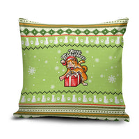 Funny Cat Merry Christmas Pillow Cover Xmas Holiday Patterns - Wonder Print Shop