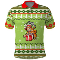 Funny Cat Merry Christmas Polo Shirt Xmas Holiday Patterns - Wonder Print Shop
