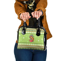Funny Cat Merry Christmas Shoulder Handbag Xmas Holiday Patterns - Wonder Print Shop
