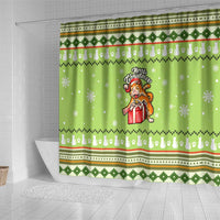 Funny Cat Merry Christmas Shower Curtain Xmas Holiday Patterns - Wonder Print Shop