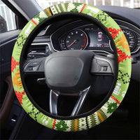 Funny Cat Merry Christmas Steering Wheel Cover Xmas Holiday Patterns - Wonder Print Shop
