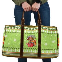 Funny Cat Merry Christmas Travel Bag Xmas Holiday Patterns - Wonder Print Shop