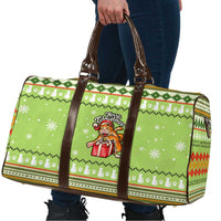 Funny Cat Merry Christmas Travel Bag Xmas Holiday Patterns - Wonder Print Shop