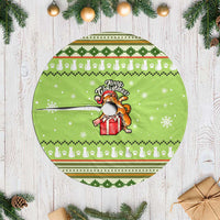 Funny Cat Merry Christmas Tree Skirt Xmas Holiday Patterns - Wonder Print Shop