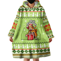 Funny Cat Merry Christmas Wearable Blanket Hoodie Xmas Holiday Patterns - Wonder Print Shop