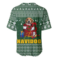 Funny Christmas Gift Beagle Christmas Baseball Jersey Xmas Holiday Patterns - Wonder Print Shop