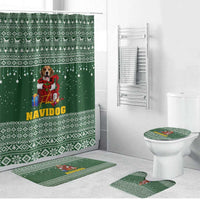 Funny Christmas Gift Beagle Christmas Bathroom Set Xmas Holiday Patterns - Wonder Print Shop