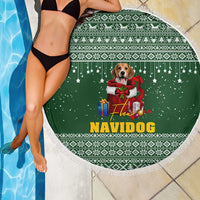 Funny Christmas Gift Beagle Christmas Beach Blanket Xmas Holiday Patterns - Wonder Print Shop