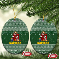 Funny Christmas Gift Beagle Christmas Ceramic Ornament Xmas Holiday Patterns - Wonder Print Shop