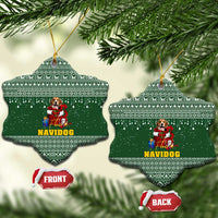 Funny Christmas Gift Beagle Christmas Ceramic Ornament Xmas Holiday Patterns - Wonder Print Shop