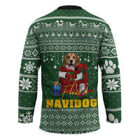 Funny Christmas Gift Beagle Christmas Hockey Jersey Xmas Holiday Patterns - Wonder Print Shop