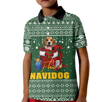 Funny Christmas Gift Beagle Christmas Kid Polo Shirt Xmas Holiday Patterns - Wonder Print Shop