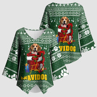 Funny Christmas Gift Beagle Christmas Kimono Sleeve Blouse Xmas Holiday Patterns - Wonder Print Shop
