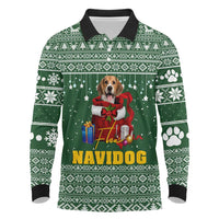 Funny Christmas Gift Beagle Christmas Long Sleeve Polo Shirt Xmas Holiday Patterns - Wonder Print Shop