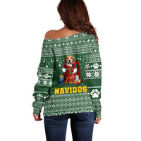 Funny Christmas Gift Beagle Christmas Off Shoulder Sweater Xmas Holiday Patterns - Wonder Print Shop