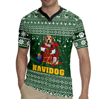 Funny Christmas Gift Beagle Christmas Rugby Jersey Xmas Holiday Patterns - Wonder Print Shop