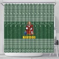Funny Christmas Gift Beagle Christmas Shower Curtain Xmas Holiday Patterns - Wonder Print Shop
