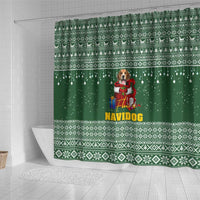 Funny Christmas Gift Beagle Christmas Shower Curtain Xmas Holiday Patterns - Wonder Print Shop