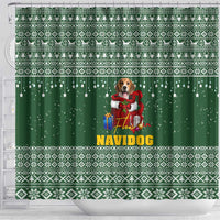 Funny Christmas Gift Beagle Christmas Shower Curtain Xmas Holiday Patterns - Wonder Print Shop