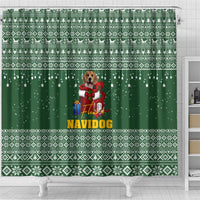 Funny Christmas Gift Beagle Christmas Shower Curtain Xmas Holiday Patterns - Wonder Print Shop