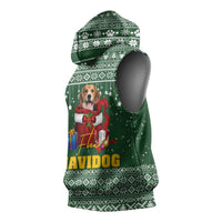 Funny Christmas Gift Beagle Christmas Sleeveless Hoodie Xmas Holiday Patterns - Wonder Print Shop