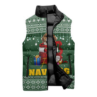 Funny Christmas Gift Beagle Christmas Sleeveless Puffer Jacket Xmas Holiday Patterns - Wonder Print Shop