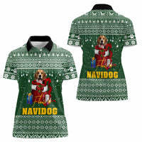 Funny Christmas Gift Beagle Christmas Women Polo Shirt Xmas Holiday Patterns - Wonder Print Shop