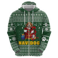 Funny Christmas Gift Beagle Christmas Zip Hoodie Xmas Holiday Patterns - Wonder Print Shop