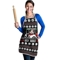 Golf Sucks Christmas Apron Xmas Holiday Patterns - Wonder Print Shop