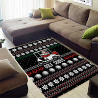 Golf Sucks Christmas Area Rug Xmas Holiday Patterns - Wonder Print Shop