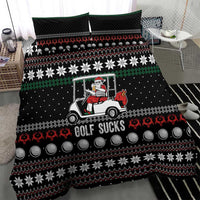 Golf Sucks Christmas Bedding Set Xmas Holiday Patterns - Wonder Print Shop