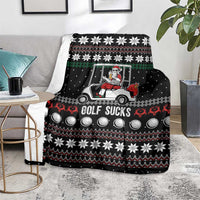 Golf Sucks Christmas Blanket Xmas Holiday Patterns - Wonder Print Shop