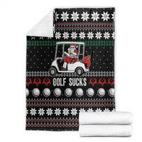 Golf Sucks Christmas Blanket Xmas Holiday Patterns - Wonder Print Shop