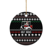 Golf Sucks Christmas Ceramic Ornament Xmas Holiday Patterns - Wonder Print Shop
