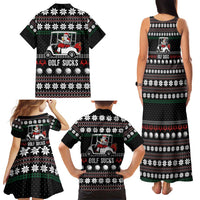 Golf Sucks Christmas Family Matching Tank Maxi Dress and Hawaiian Shirt Xmas Holiday Patterns - Wonder Print Shop