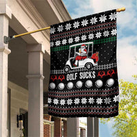 Golf Sucks Christmas Garden Flag Xmas Holiday Patterns - Wonder Print Shop