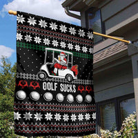 Golf Sucks Christmas Garden Flag Xmas Holiday Patterns - Wonder Print Shop