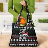 Golf Sucks Christmas Grocery Bag Xmas Holiday Patterns - Wonder Print Shop