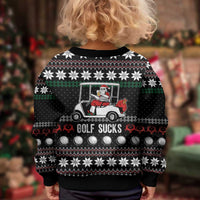 Golf Sucks Christmas Kid Ugly Christmas Sweater Xmas Holiday Patterns - Wonder Print Shop