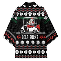 Golf Sucks Christmas Kimono Xmas Holiday Patterns - Wonder Print Shop