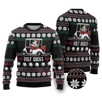 Golf Sucks Christmas Ugly Christmas Sweater Xmas Holiday Patterns - Wonder Print Shop
