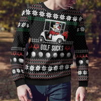 Golf Sucks Christmas Ugly Christmas Sweater Xmas Holiday Patterns - Wonder Print Shop