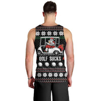 Golf Sucks Christmas Men Tank Top Xmas Holiday Patterns - Wonder Print Shop