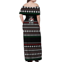 Golf Sucks Christmas Off Shoulder Maxi Dress Xmas Holiday Patterns - Wonder Print Shop