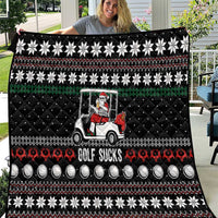 Golf Sucks Christmas Quilt Xmas Holiday Patterns - Wonder Print Shop